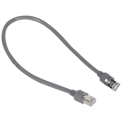 Legrand Cat6 Straight Male RJ45 to Straight Male RJ45 Ethernet Cable, Grey, 400mm