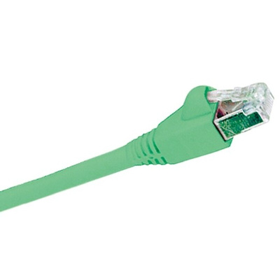 Molex Premise Networks Cat6 Male RJ45 to Male RJ45 Ethernet Cable, F/UTP, Green LSZH Sheath, 10m