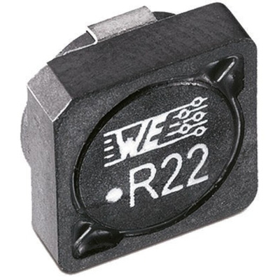 Wurth, WE-PDF, 1064 Shielded Wire-wound SMD Inductor with a Ferrite Core, 2.5 μH ±30% Flat Wire Winding 13.7A Idc