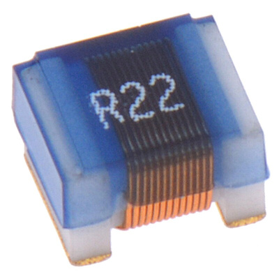 Wurth, WE-KI, 1008A Shielded Wire-wound SMD Inductor with a Ceramic Core, 0.22 μH ±5% Wire-Wound 800mA Idc Q:45