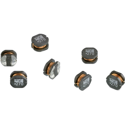Wurth, WE-PD2, 3521 Unshielded Wire-wound SMD Inductor 33 μH ±10% Unshielded 430mA Idc
