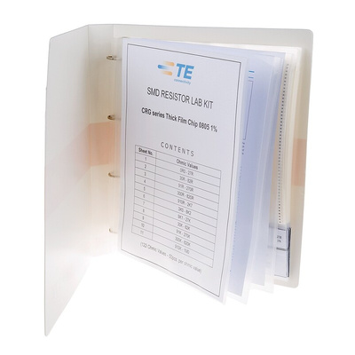TE Connectivity, CRG0805 Thick Film, SMT 122 Resistor Kit, with 50 pieces, 0 Ω → 1MΩ