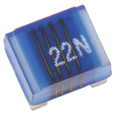 Wurth, WE-KI, 1008A Shielded Wire-wound SMD Inductor with a Ceramic Core, 0.022 μH ±5% Wire-Wound 1A Idc Q:60
