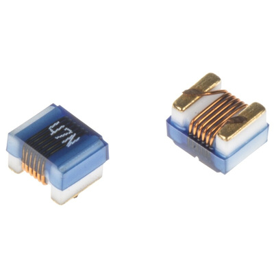 Wurth, WE-KI, 1008A Shielded Wire-wound SMD Inductor with a Ceramic Core, 0.047 μH ±5% Wire-Wound 1A Idc Q:60