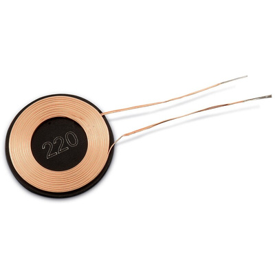 Wurth Elektronik WE-WPCC Wireless Charging Coil Receiver 1.1A, 12.6 μH, 17mm dia.