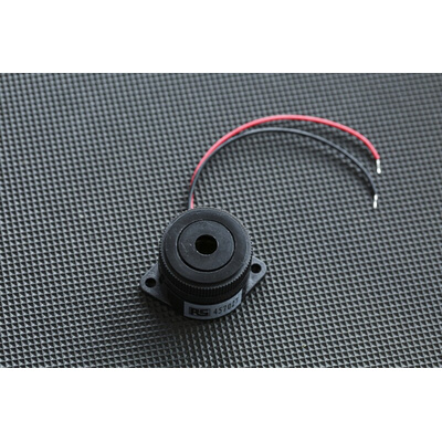 RS PRO 95dB Panel Mount Continuous Internal Piezo Buzzer, 29.5 (Dia.) x 24.5mm, 1.5V dc Min, 28V dc Max