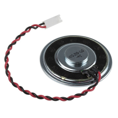 RS PRO 8Ω 1W Miniature Speaker 50mm Dia. , 135mm Lead Length, 50 (Dia.) x 7.6mm