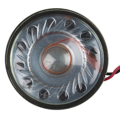 RS PRO 8Ω 1W Miniature Speaker 50mm Dia. , 135mm Lead Length, 50 (Dia.) x 7.6mm