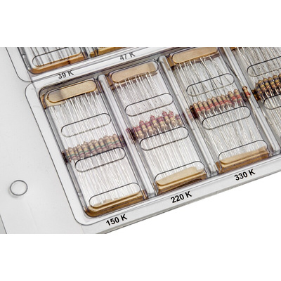 Nova, CCR-02 Carbon Film, Through Hole 48 Resistor Kit, with 1110 pieces, 10 Ω → 1MΩ