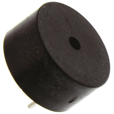 RS PRO 80dB Through Hole Continuous External Piezo Buzzer, 13.8 (Dia.) x 6.8mm, 1V ac Min, 20V ac Max