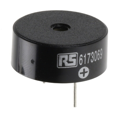 RS PRO 95dB Through Hole Continuous Internal Piezo Buzzer, 23.5 x 9.5mm, 3V dc Min, 20V dc Max