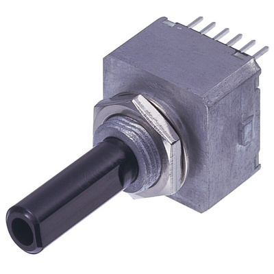 Nidec Components 5V dc 25 Pulse Optical Encoder with a 6 mm Flat Shaft, Through Hole, Wire Lead