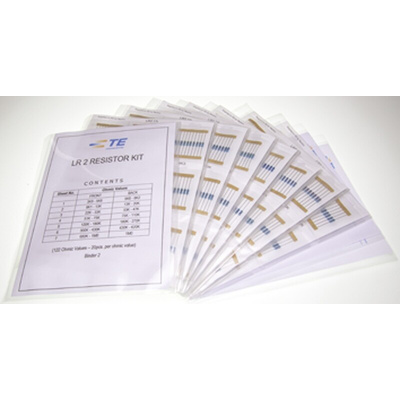 TE Connectivity, LR2RS, Through Hole Resistor Kit, with 20 pieces, 1 Ω → 1MΩ