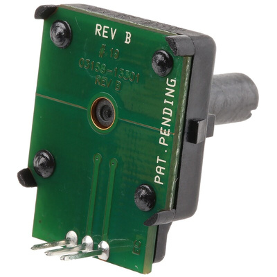 Bourns 6 Pulse Incremental Mechanical Rotary Encoder with a 6.35 mm Plain with Slot Shaft (Not Indexed), Panel Mount