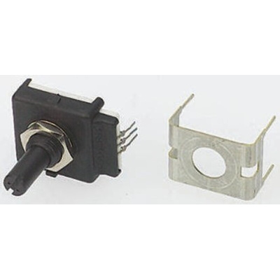 Bourns 6 Pulse Incremental Mechanical Rotary Encoder with a 6.35 mm Plain with Slot Shaft (Not Indexed), Panel Mount