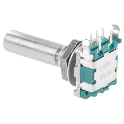Alps Alpine 15 Pulse Incremental Mechanical Rotary Encoder Slot Shaft, Through Hole