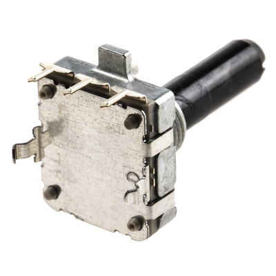 Alps Alpine 24 Pulse Incremental Mechanical Rotary Encoder with a 6 mm Flat Shaft, Through Hole
