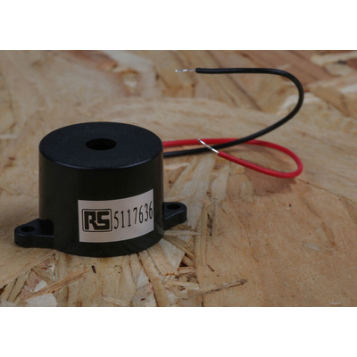 RS PRO 90dB Panel Mount Continuous Internal Piezo Buzzer, 33 x 23 x 17mm, 3V dc Min, 16V dc Max