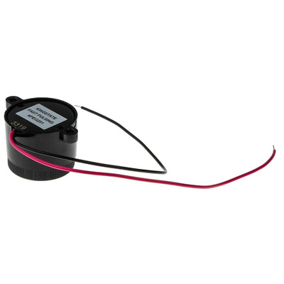 RS PRO 82dB Panel Mount Fast Pulse Internal Piezo Buzzer, 39.5 x 28 x 25.4mm, 4V dc Min, 28V dc Max