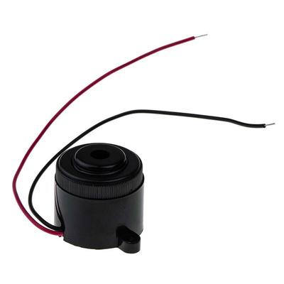 RS PRO 82dB Panel Mount Fast Pulse Internal Piezo Buzzer, 39.5 x 28 x 25.4mm, 4V dc Min, 28V dc Max