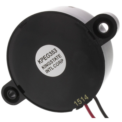 RS PRO 81dB Panel Mount Intermittent Internal Piezo Buzzer, 60 x 41.8 x 16mm, 3V dc Min, 28V dc Max