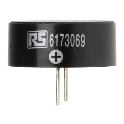 RS PRO 95dB Through Hole Continuous Internal Piezo Buzzer, 23.5 x 9.5mm, 3V dc Min, 20V dc Max