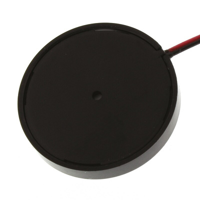 RS PRO 108dB Panel Mount Continuous External Piezo Buzzer, 22.5 (Dia.) x 3.2mm, 1V ac Max