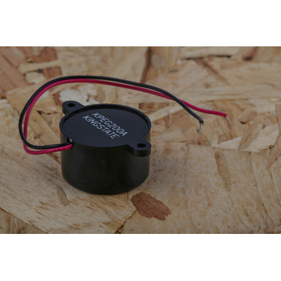 RS PRO 73dB Panel Mount Continuous Internal Piezo Buzzer, 23.8 (Dia.) x 14.5mm, 3V dc Min, 20V dc Max