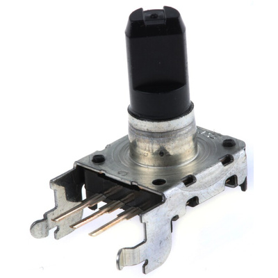 Alps Alpine 24 Pulse Mechanical Rotary Encoder Flat Shaft (Not Indexed), Through Hole