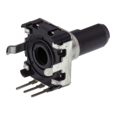 Alps Alpine 24 Pulse Mechanical Rotary Encoder Flat Shaft (Not Indexed), Through Hole