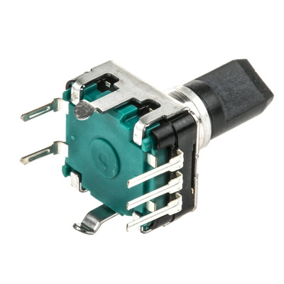 Alps Alpine 24 Pulse Mechanical Rotary Encoder Flat Shaft (Not Indexed), Through Hole