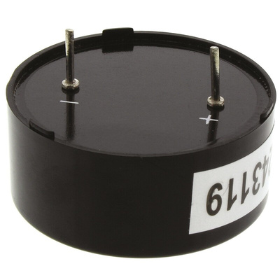 RS PRO 8Ω 0.15W Miniature Speaker 31.9mm Dia. , 6mm Lead Length, 31.9 (Dia.) x 15.1mm