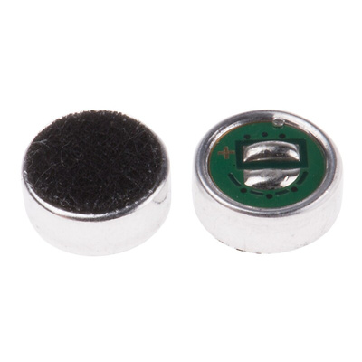RS PRO Omni-Directional, Surface Mount 6mm Microphone Condenser -40dB