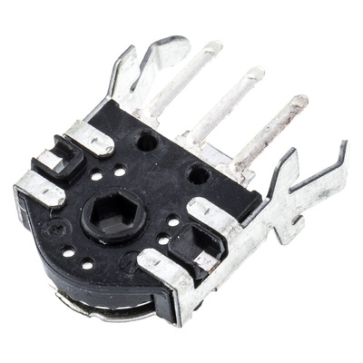 Alps Alpine 12 Pulse Incremental Mechanical Rotary Encoder with a 3.6 mm Hollow Shaft (Not Indexed), Through Hole