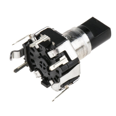 Alps Alpine 15 Pulse Incremental Mechanical Rotary Encoder with a 5.975 mm Flat Shaft (Not Indexed), Through Hole