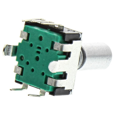 Bourns 18 Pulse Incremental Mechanical Rotary Encoder with a 6 mm Flat Shaft (Not Indexed), Through Hole