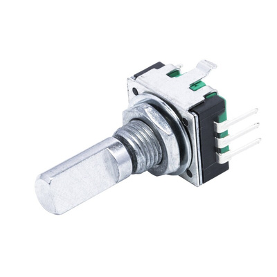 Bourns 12 Pulse Incremental Mechanical Rotary Encoder with a 6 mm Flat Shaft (Not Indexed)