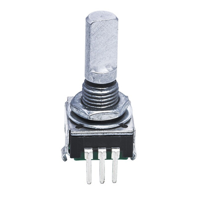 Bourns 12 Pulse Incremental Mechanical Rotary Encoder with a 6 mm Flat Shaft (Not Indexed)
