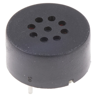 RS PRO 8Ω 0.3W Miniature Speaker 15mm Dia. , 5.8mm Lead Length, 15 (Dia.) x 7.5mm
