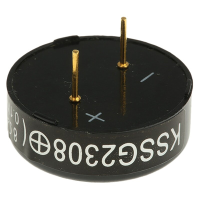RS PRO 8Ω 0.1W Miniature Speaker 23mm Dia. , 3.3mm Lead Length, 23 (Dia.) x 8.4mm