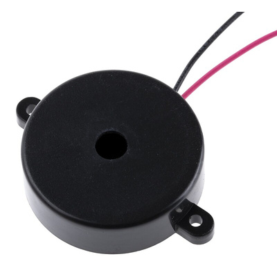 RS PRO 86dB Panel Mount Square Wave External Piezo Buzzer, 30 x 9.5mm, 30V ac Max