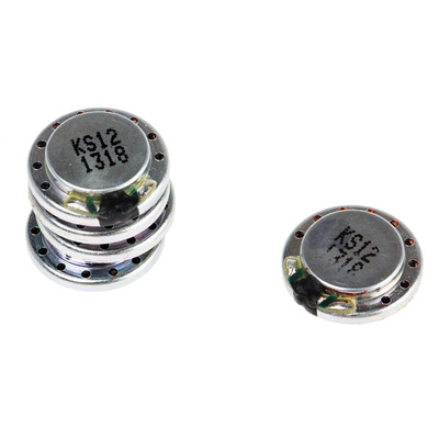 RS PRO 8Ω 0.5W Miniature Speaker 28mm Dia. , 28 (Dia.) x 4.6mm