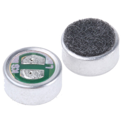 RS PRO Omni-Directional, Surface Mount 6mm Microphone Condenser -42dB