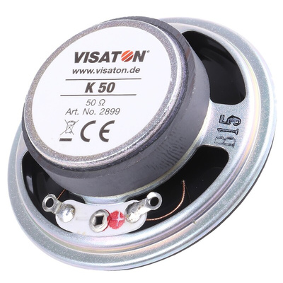 Visaton 50Ω 2W Miniature Speaker 50mm Dia. , 50 (Dia.) x 17mm
