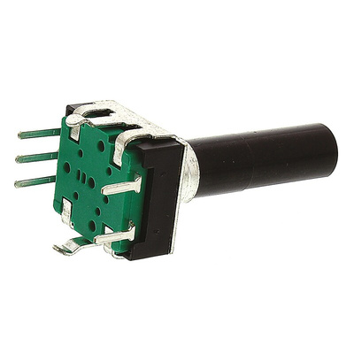 Bourns 24 Pulse Incremental Mechanical Rotary Encoder with a 6 mm Flat Shaft, Through Hole