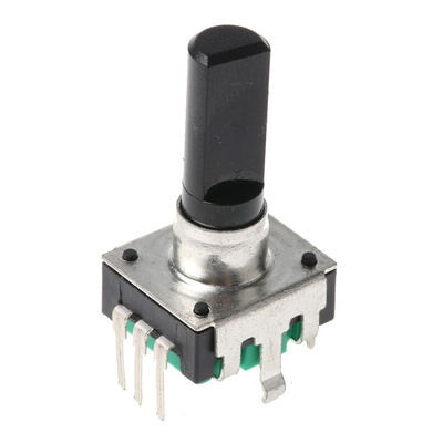 Bourns 24 Pulse Incremental Mechanical Rotary Encoder with a 6 mm Flat Shaft, Through Hole