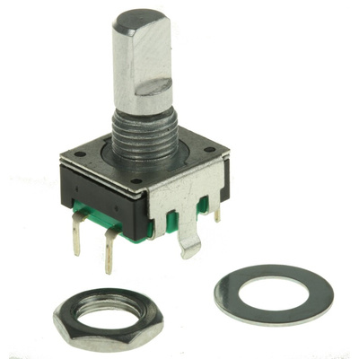 Bourns 12 Pulse Incremental Mechanical Rotary Encoder with a 6 mm Flat Shaft, Through Hole