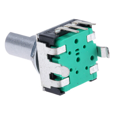 Bourns 24 Pulse Incremental Mechanical Rotary Encoder with a 6 mm Flat Shaft, Through Hole