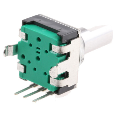 Bourns 24 Pulse Incremental Mechanical Rotary Encoder with a 6 mm Flat Shaft, Through Hole
