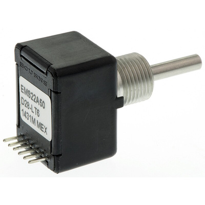 Bourns 1024 (Position) Pulse Absolute Mechanical Rotary Encoder with a 3.17 mm Plain Shaft (Not Indexed), Through Hole